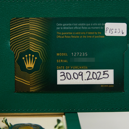 Rolex Land-Dweller 36 White Honeycomb Dial on Flat Jubilee Ref 127235