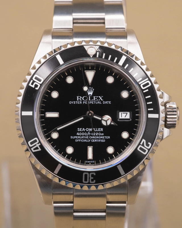 1999 Rolex SeaDweller Black Dial on Oyster Ref. 16600
