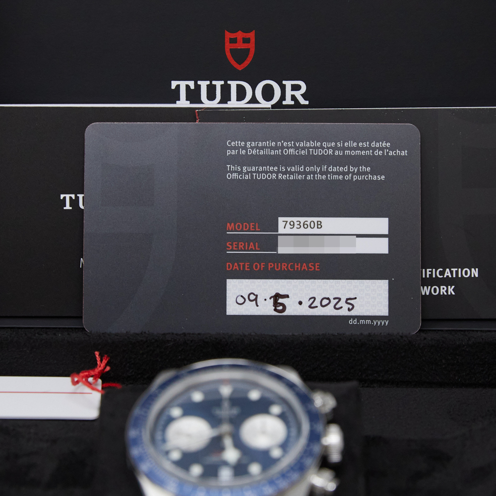 Tudor Black Bay Chrono Blue Dial on Bracelet Ref M79360B-0002 with Card 2025