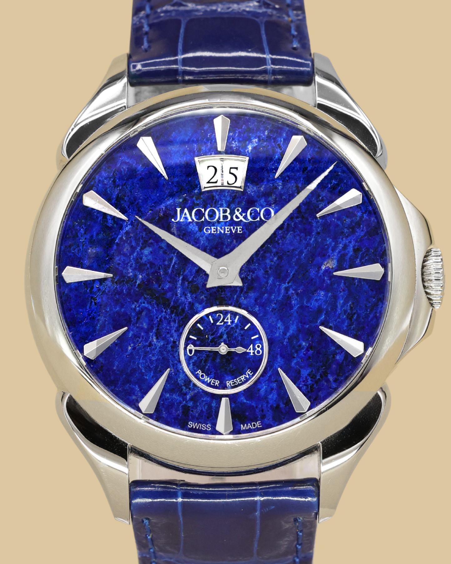 Jacob & Co. Palatial Lapis Lazuli Dial on Blue Alligator Leather Ref PC400.10.AA.AD.A