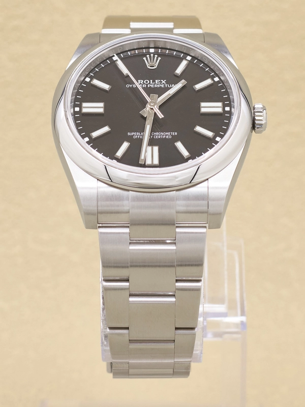 Rolex Oyster Perpetual 41 Black Index Dial on Oyster Ref 124300