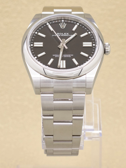 Rolex Oyster Perpetual 41 Black Index Dial on Oyster Ref 124300