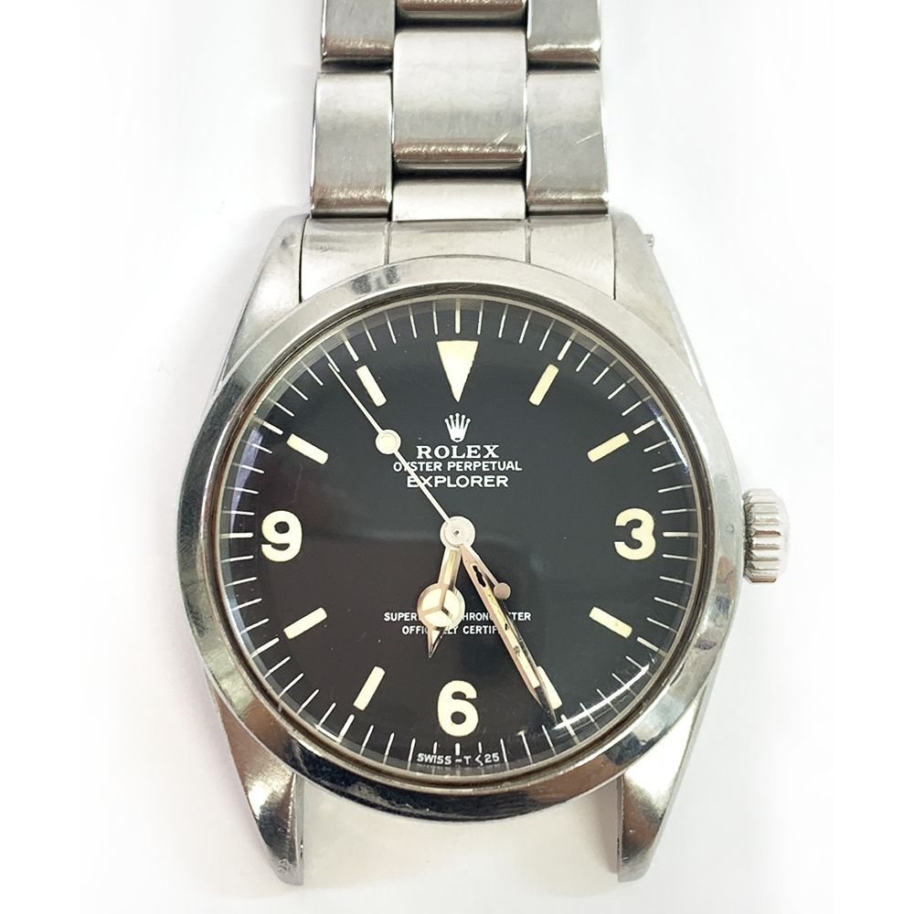 Rolex Explorer Vintage Black Dial on Oyster Ref 1016