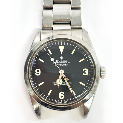 Rolex Explorer Vintage Black Dial on Oyster Ref 1016