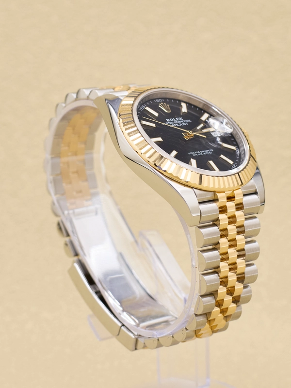 Rolex Datejust 41 Black Index Dial on Jubilee Ref 126333