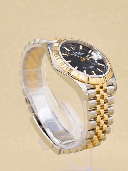 Rolex Datejust 41 Black Index Dial on Jubilee Ref 126333