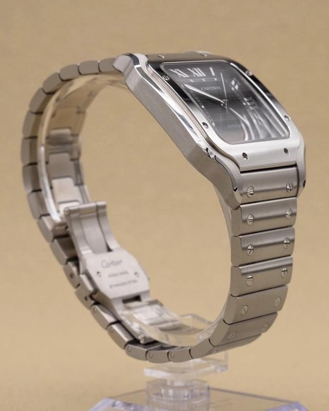 Cartier Santos de Cartier Large Green Dial on Bracelet Ref. WSSA0062