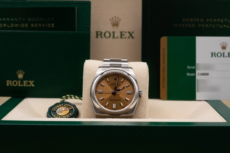 Rolex Oyster Perpetual White Grape Dial on Oyster Ref. 116000