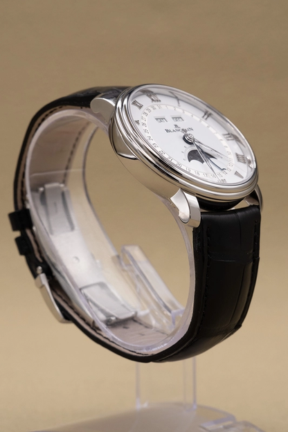 Blancpain Villeret Quantieme Complet White Dial on Leather Strap Ref. 6654112755B