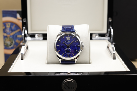 Jacob & Co. Palatial Lapis Lazuli Dial on Blue Alligator Leather Ref PC400.10.AA.AD.A