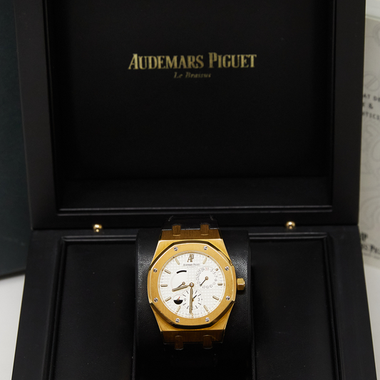 Audemars Piguet Royal Oak White Dial on Leather Strap Ref 26120BA.OO.D088CR.01