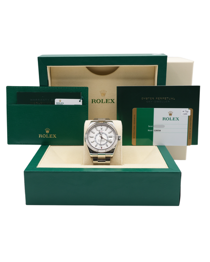 Rolex SkyDweller White Dial on Oyster Ref 326934