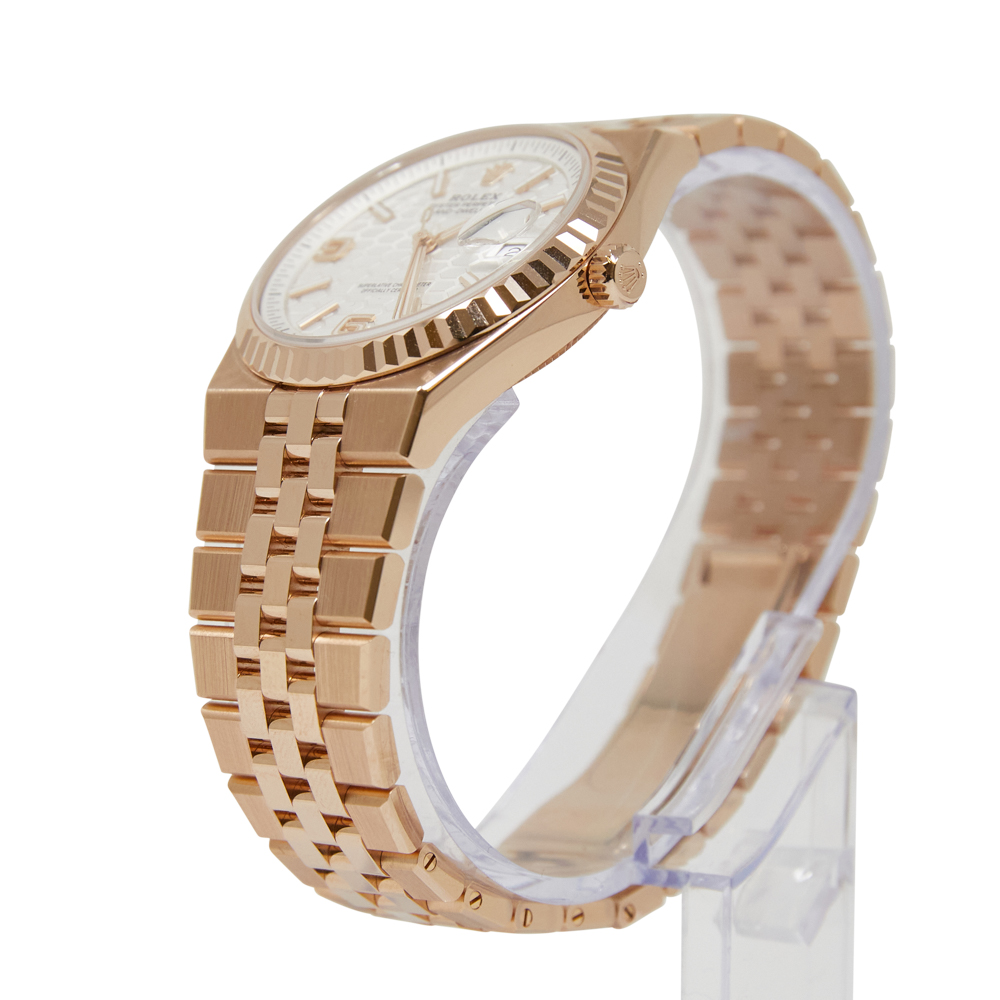 Rolex Land-Dweller 36 White Honeycomb Dial on Flat Jubilee Ref 127235