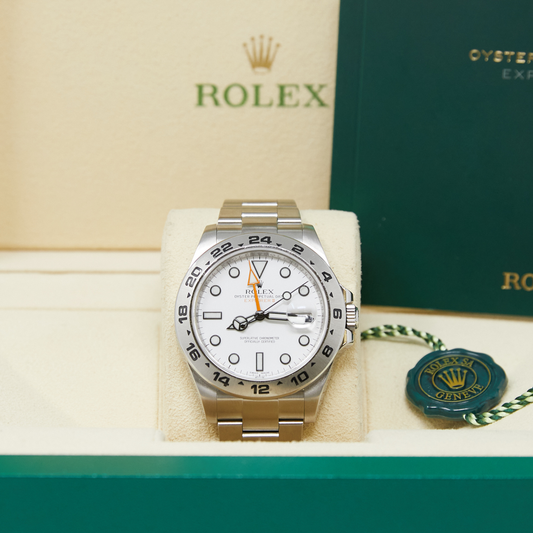 Rolex Explorer II White Dial on Oyster Ref 216570