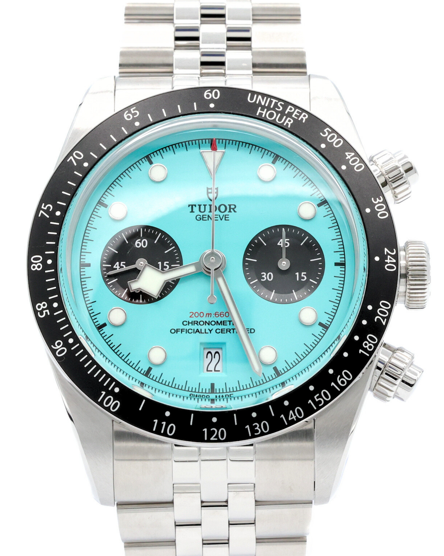Tudor Black Bay Chrono Turquoise Dial on Stainless Steel Ref M79360N-0024