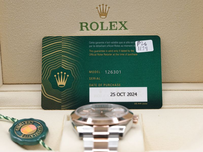 Rolex Datejust 41 Sundust Index Dial on Oyster Ref 126301