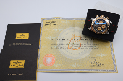 Breitling Chronomat Blue Dial on Strap Ref CB011012/B968