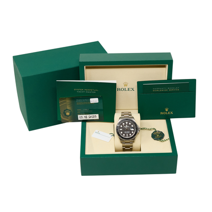 Rolex Rlx Titanium Yacht-Master 42 Black Dial on Oyster Ref 226627