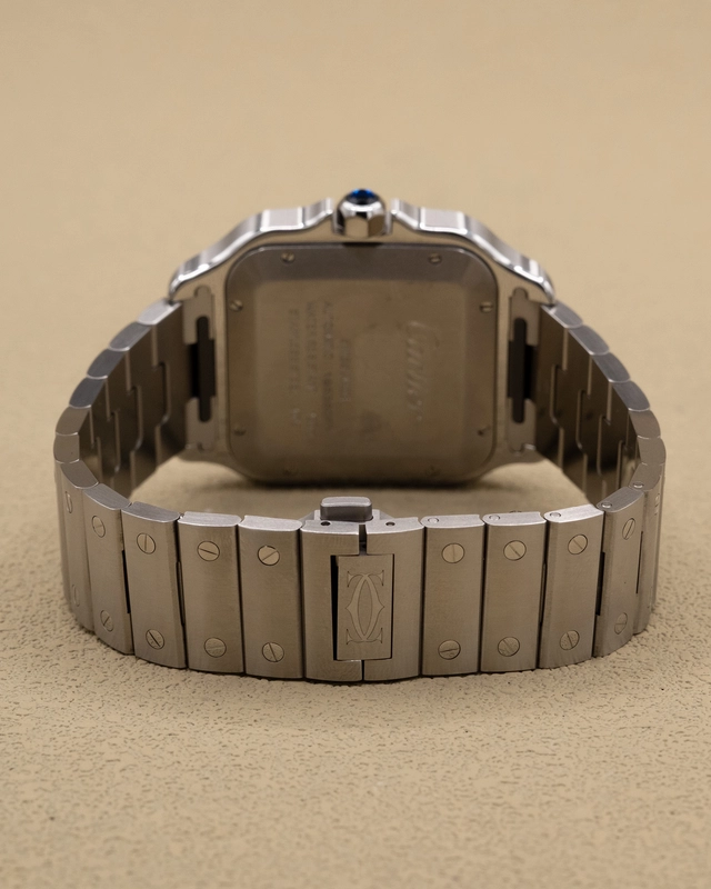 Cartier Santos de Cartier Large Green Dial on Bracelet Ref. WSSA0062