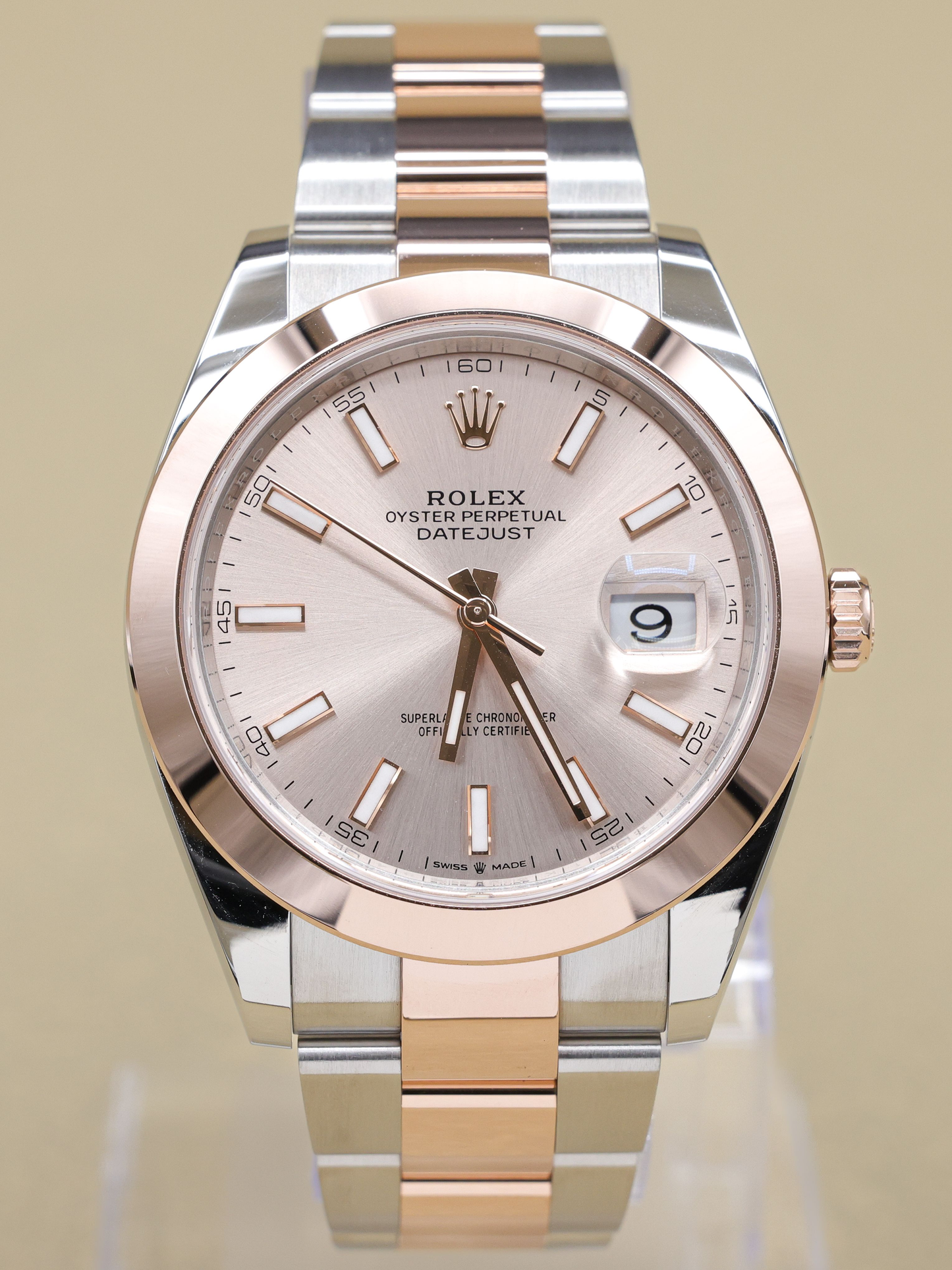Rolex Datejust 41 Sundust Index Dial on Oyster Ref 126301
