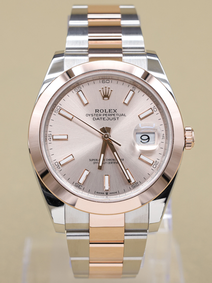 Rolex Datejust 41 Sundust Index Dial on Oyster Ref 126301