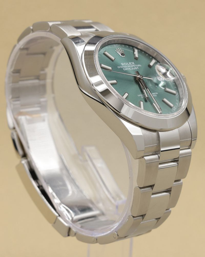 Rolex Datejust 41 Mint Green Index Dial on Oyster Ref 126300