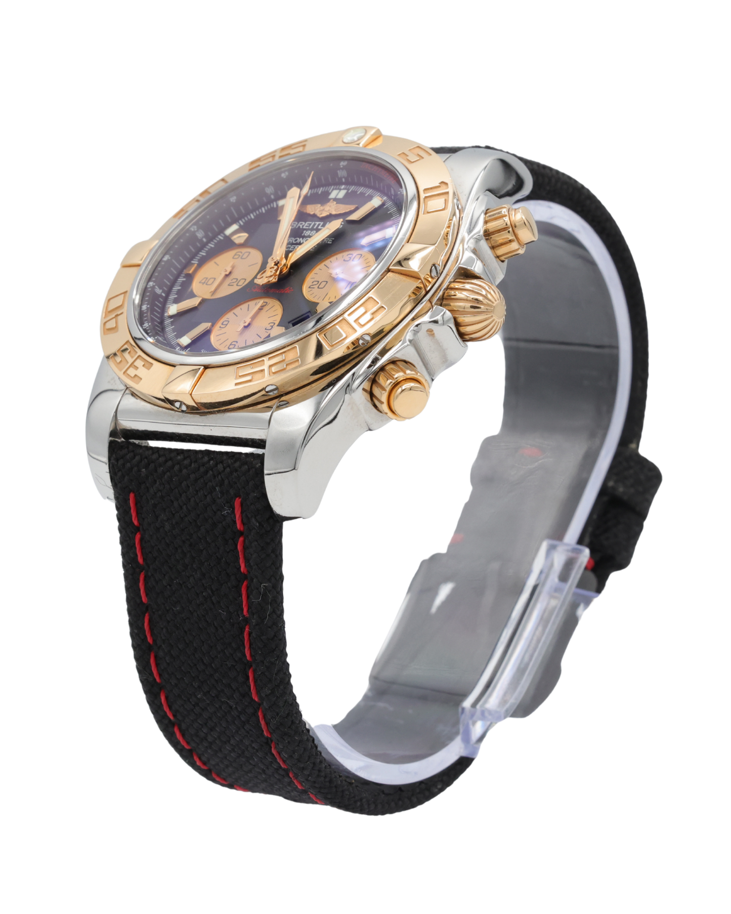 Breitling Chronomat Blue Dial on Strap Ref CB011012/B968