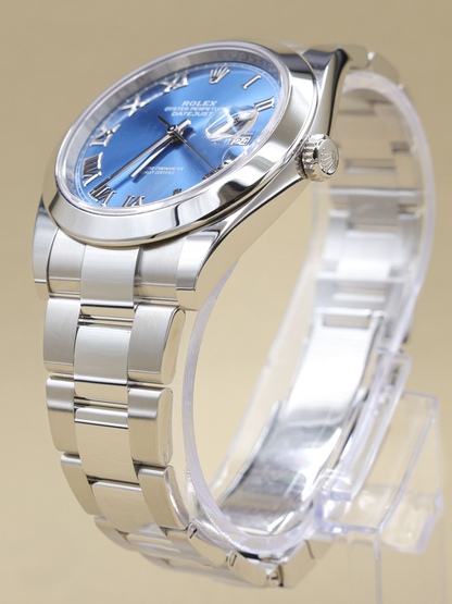 Rolex Datejust 41 Blue Roman Dial on Oyster Ref 126300