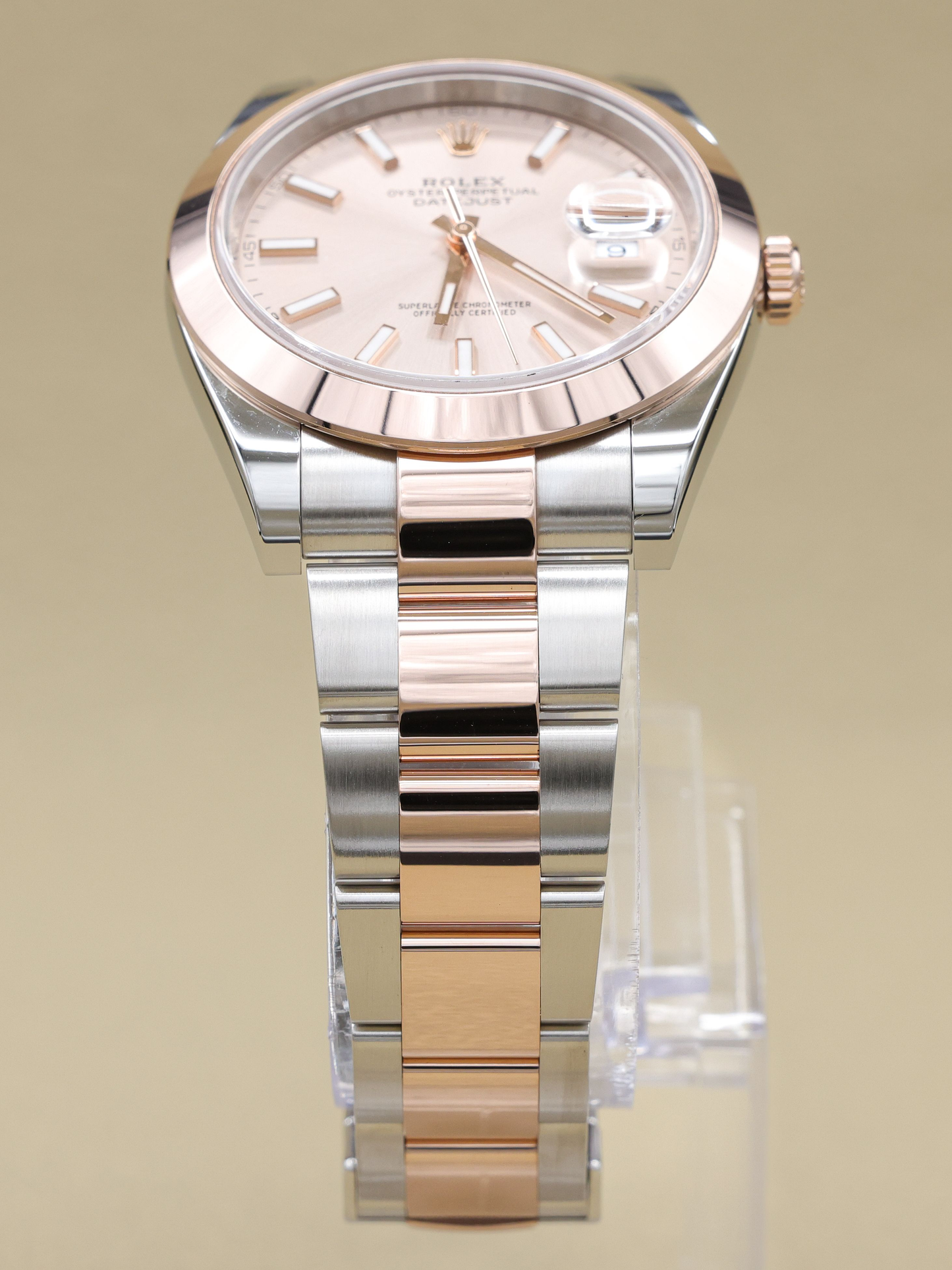 Rolex Datejust 41 Sundust Index Dial on Oyster Ref 126301