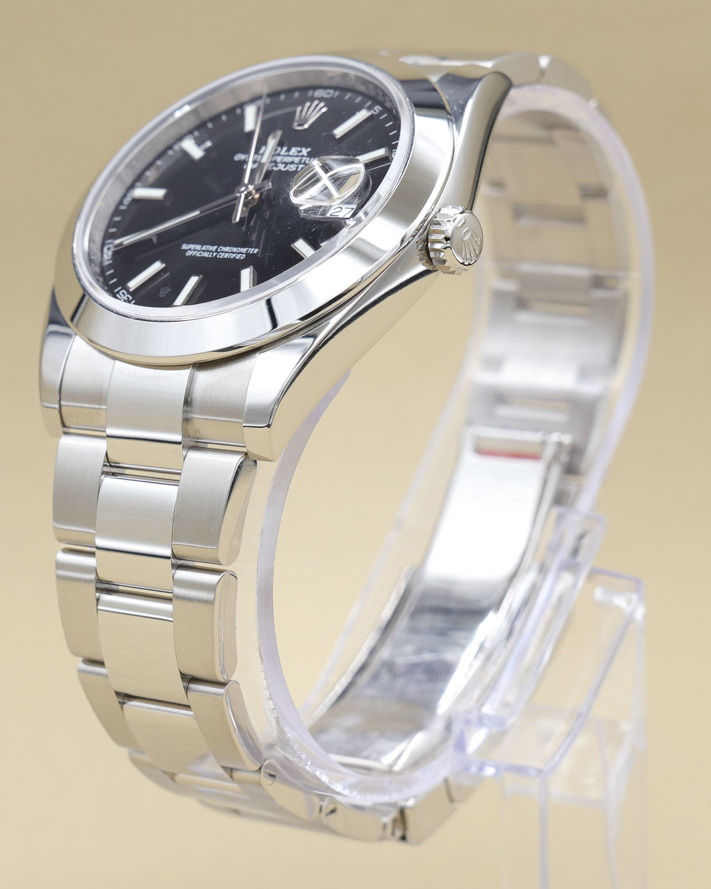 Rolex Datejust 41 Black Index Dial on Oyster Ref 126300