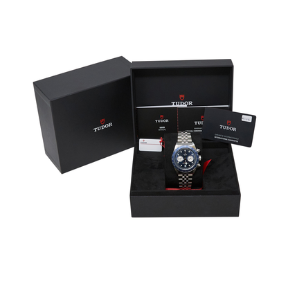 Tudor Black Bay Chrono Blue Dial on Bracelet Ref M79360B-0002 with Card 2025