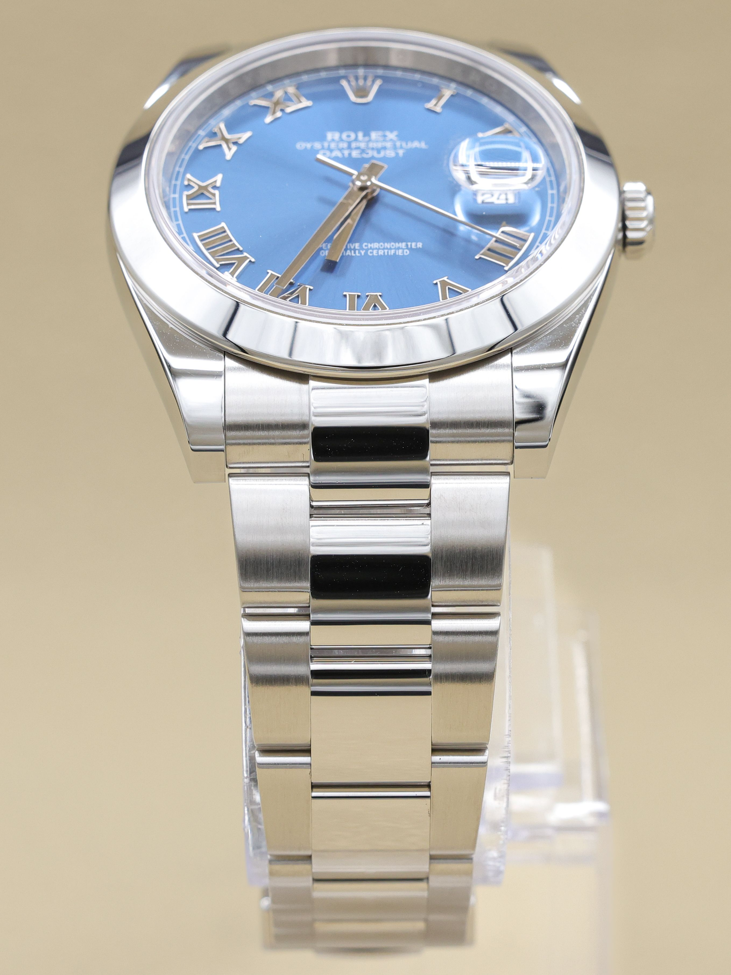 Rolex Datejust 41 Blue Roman Dial on Oyster Ref 126300