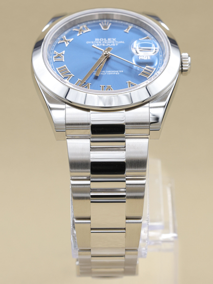 Rolex Datejust 41 Blue Roman Dial on Oyster Ref 126300