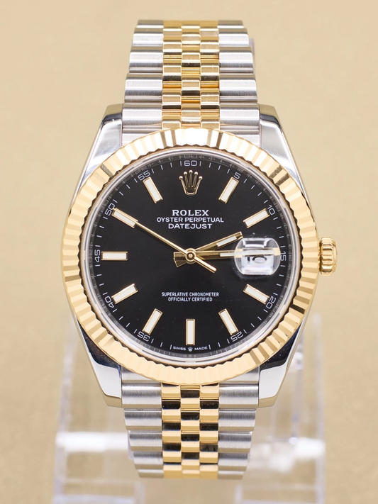 Rolex Datejust 41 Black Index Dial on Jubilee Ref 126333