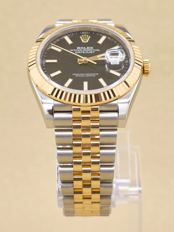 Rolex Datejust 41 Black Index Dial on Jubilee Ref 126333