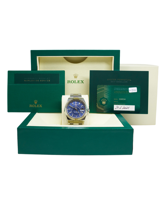 Rolex SkyDweller Blue Dial on Oyster Ref 326934