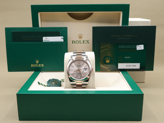 Rolex Datejust 41 Sundust Index Dial on Oyster Ref 126301