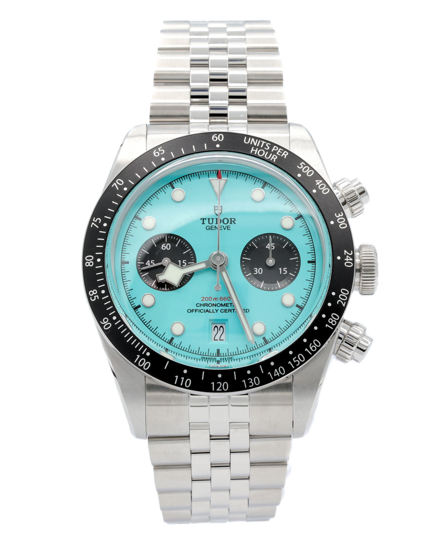 Tudor Black Bay Chrono Turquoise Dial on Stainless Steel Ref M79360N-0024