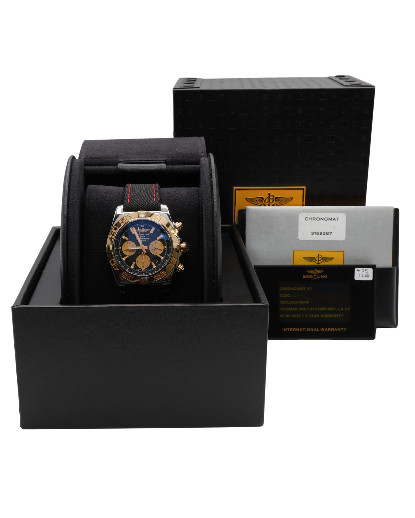 Breitling Chronomat Blue Dial on Strap Ref CB011012/B968