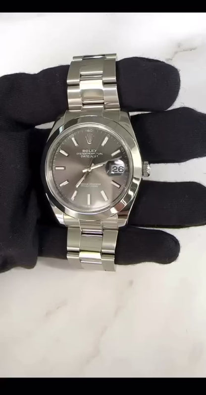 Rolex Datejust 41 Slate Dial on Oyster Ref 126300
